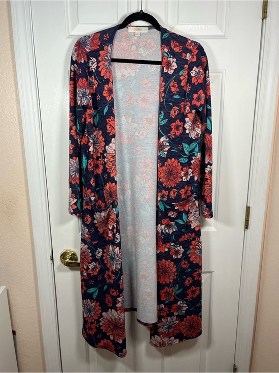 LuLaRoe Sweaters - LuLaRoe Floral Duster Cardigan Size Medium